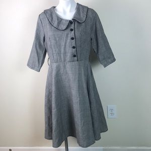 Glen Check Plaid Retro Dress